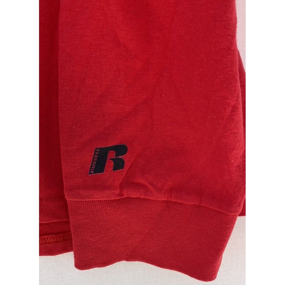 Wisconsin Badgers Double Sided Long Sleeve T Shirt Size‎ L Russell Athletics - Picture 4 of 6